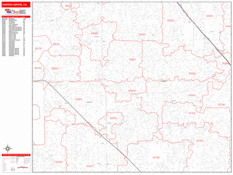 Garden Grove Digital Map Red Line Style